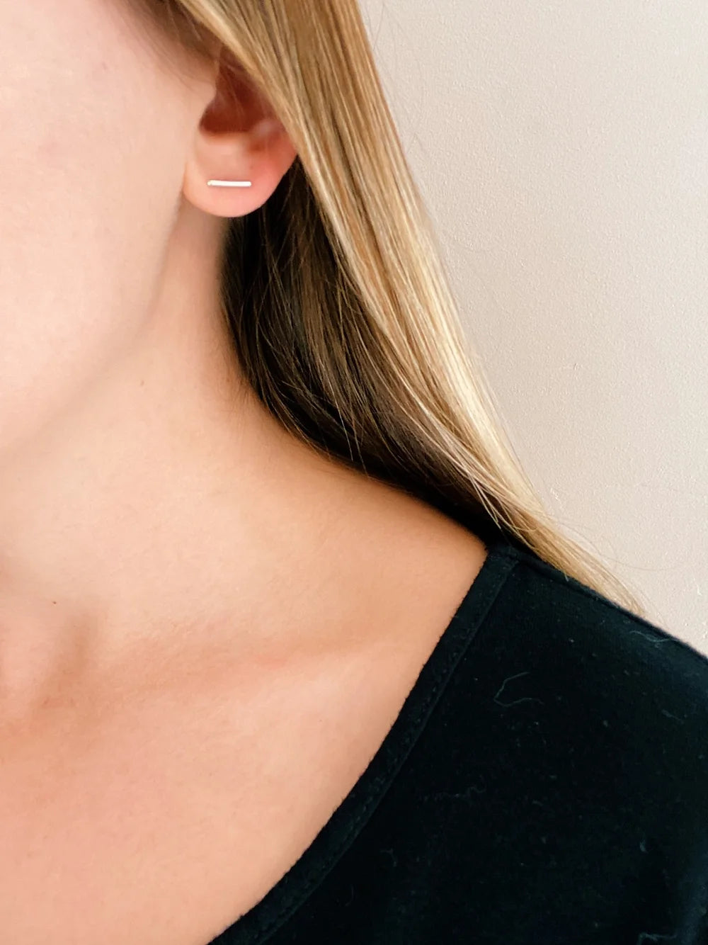 Silver Bar Studs