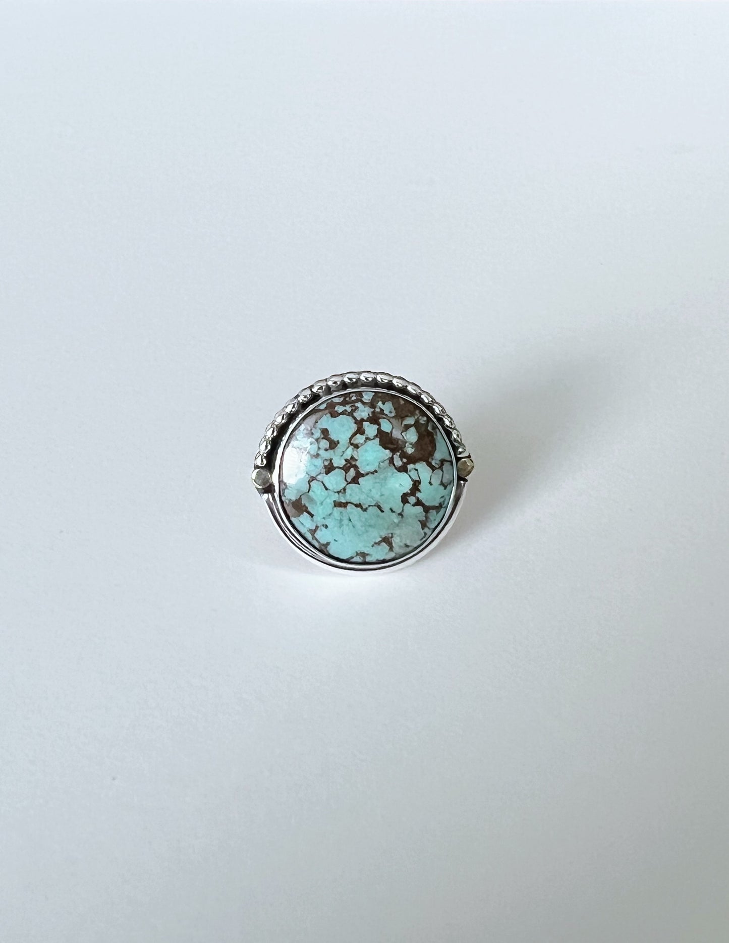 Blue and Brown Turquoise Ring