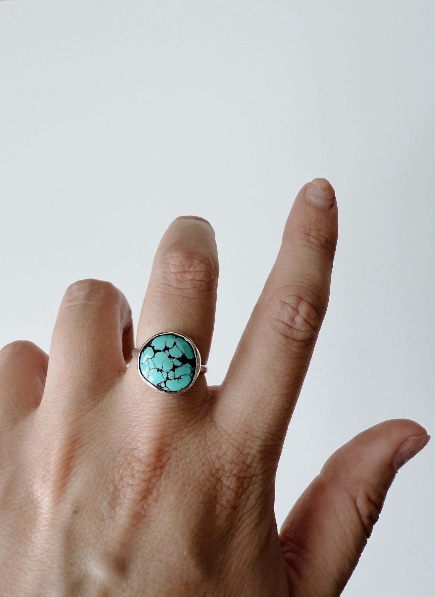 Bright Blue Turquoise Stacking Ring