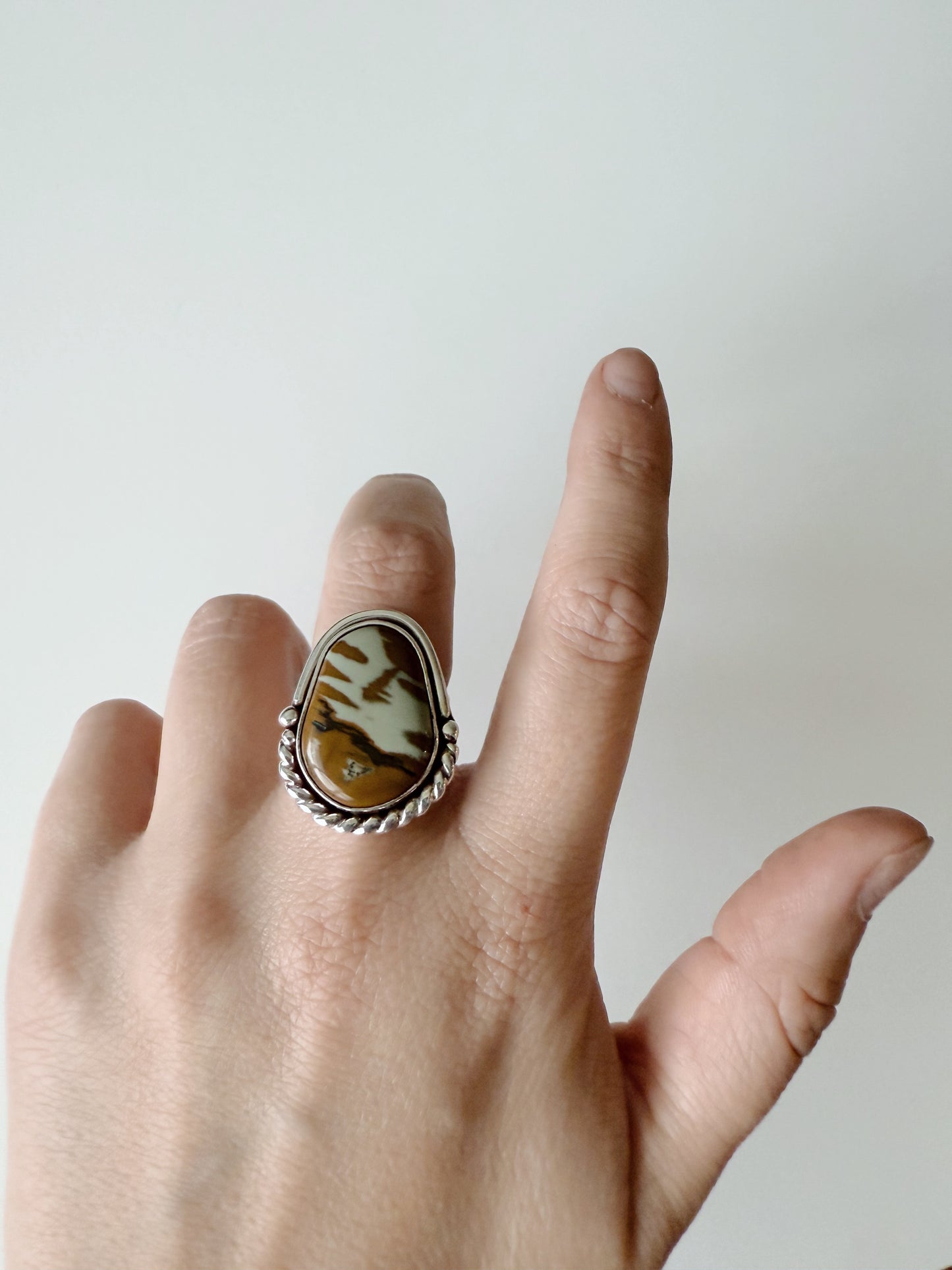 Southwestern Landscape Jasper Ring