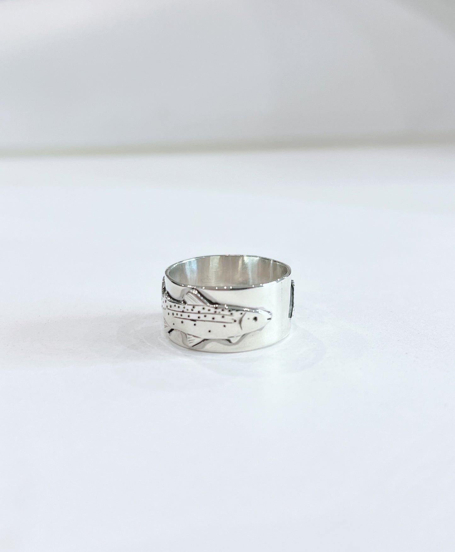 Sterling Silver Trout Ring