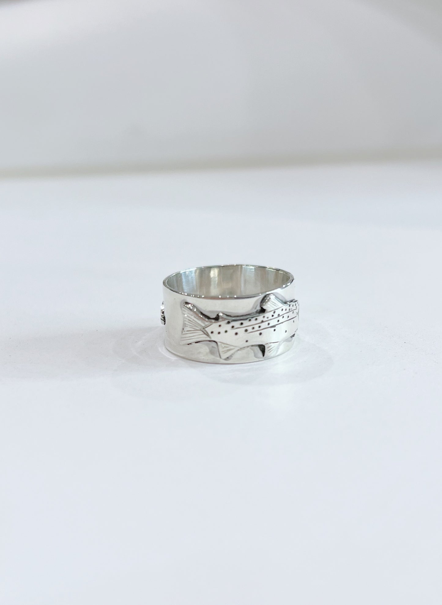 Sterling Silver Trout Ring