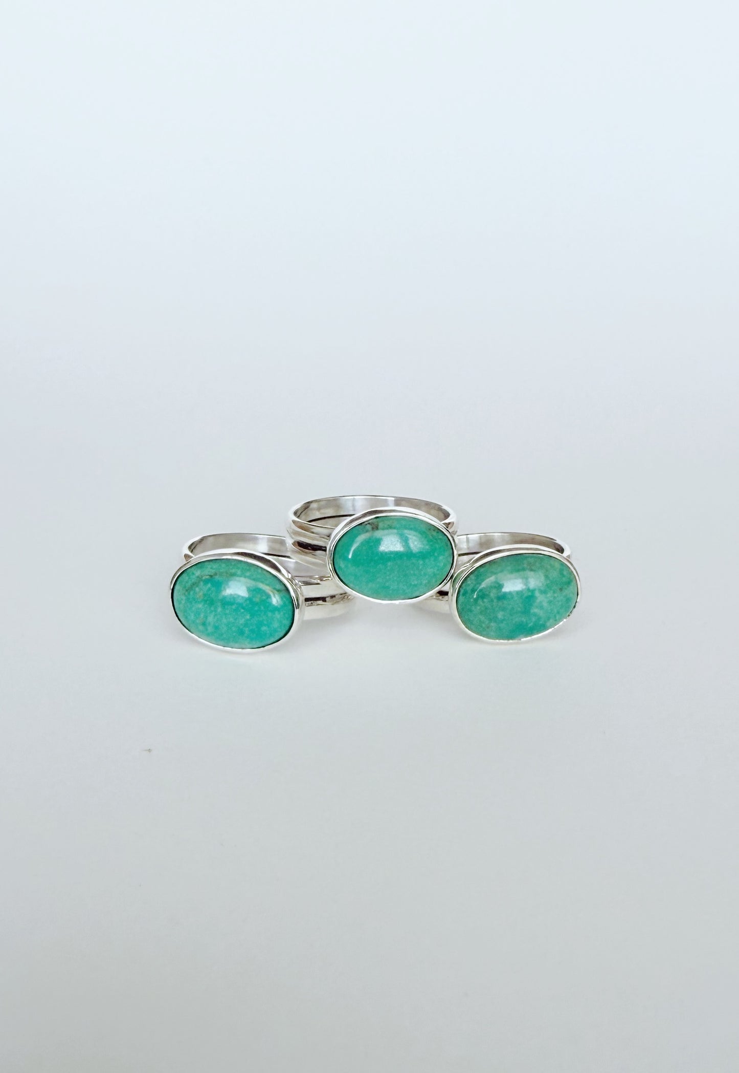 Mexican Turquoise East West Ring