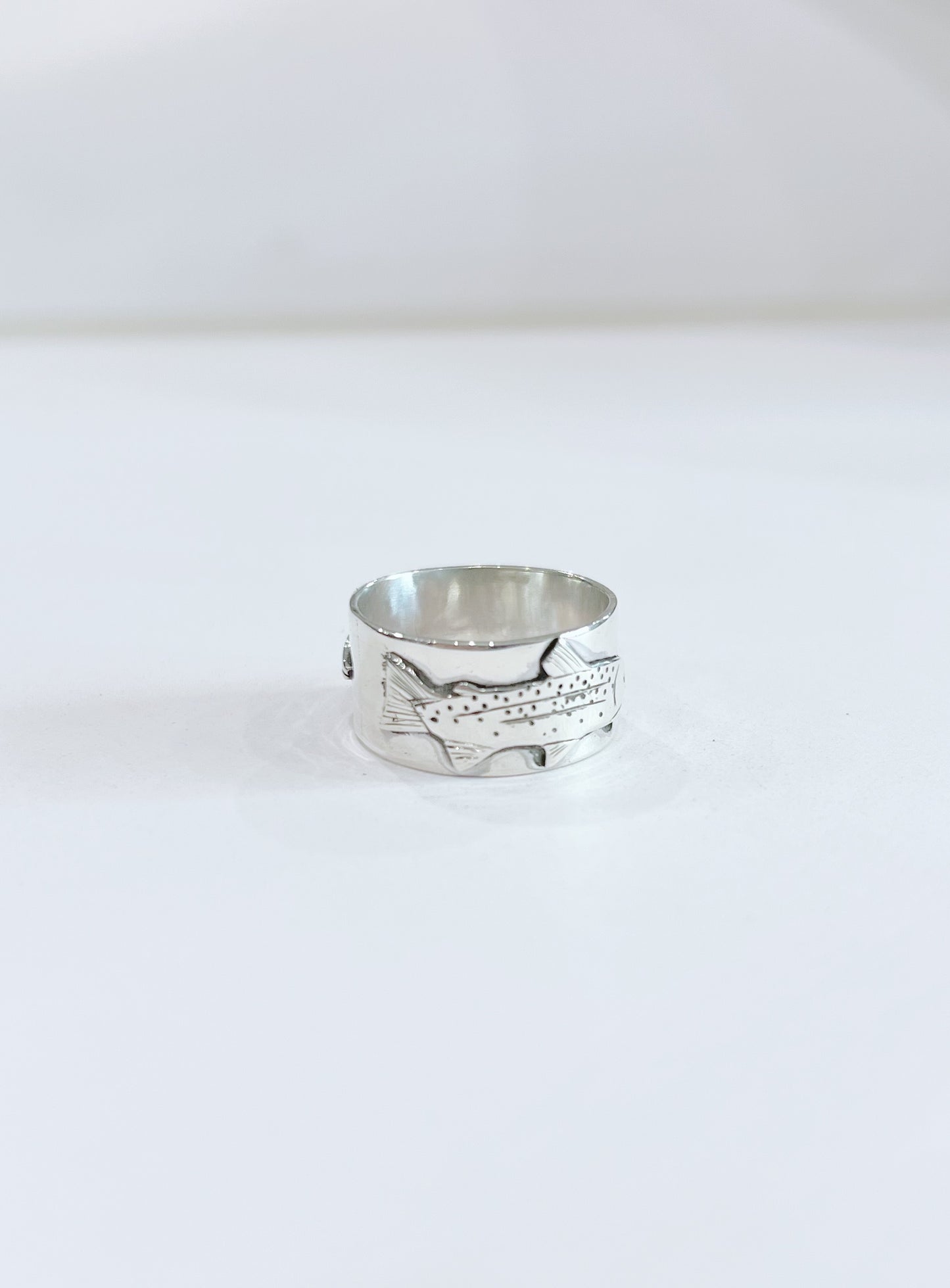 Sterling Silver Trout Ring