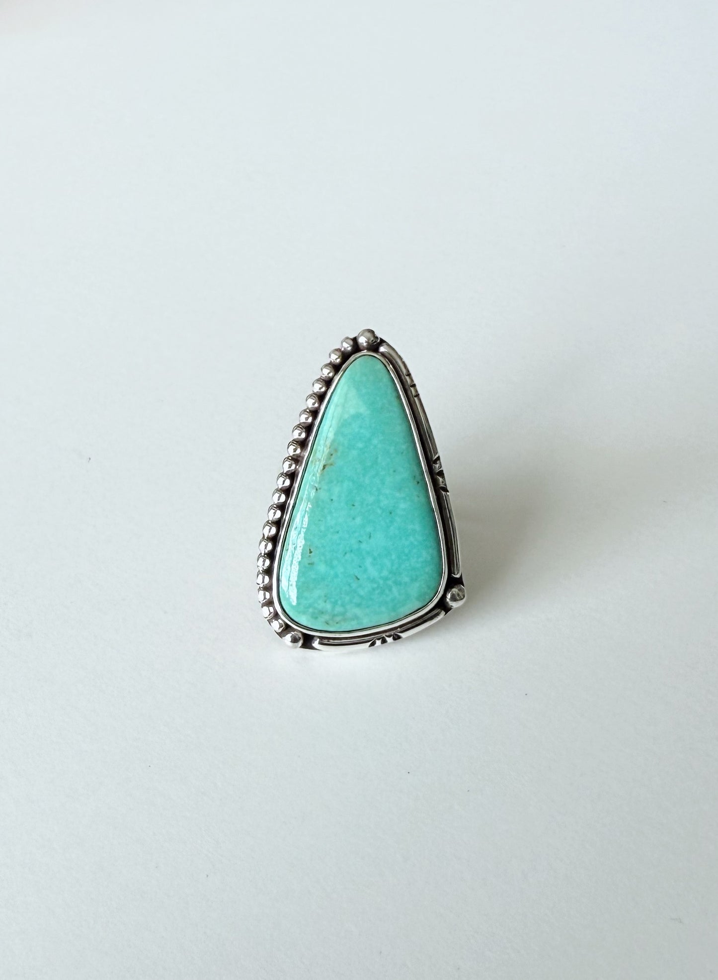 Bright Teal Turquoise Ring