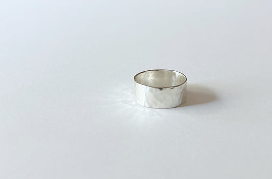 Hammered Silver Band