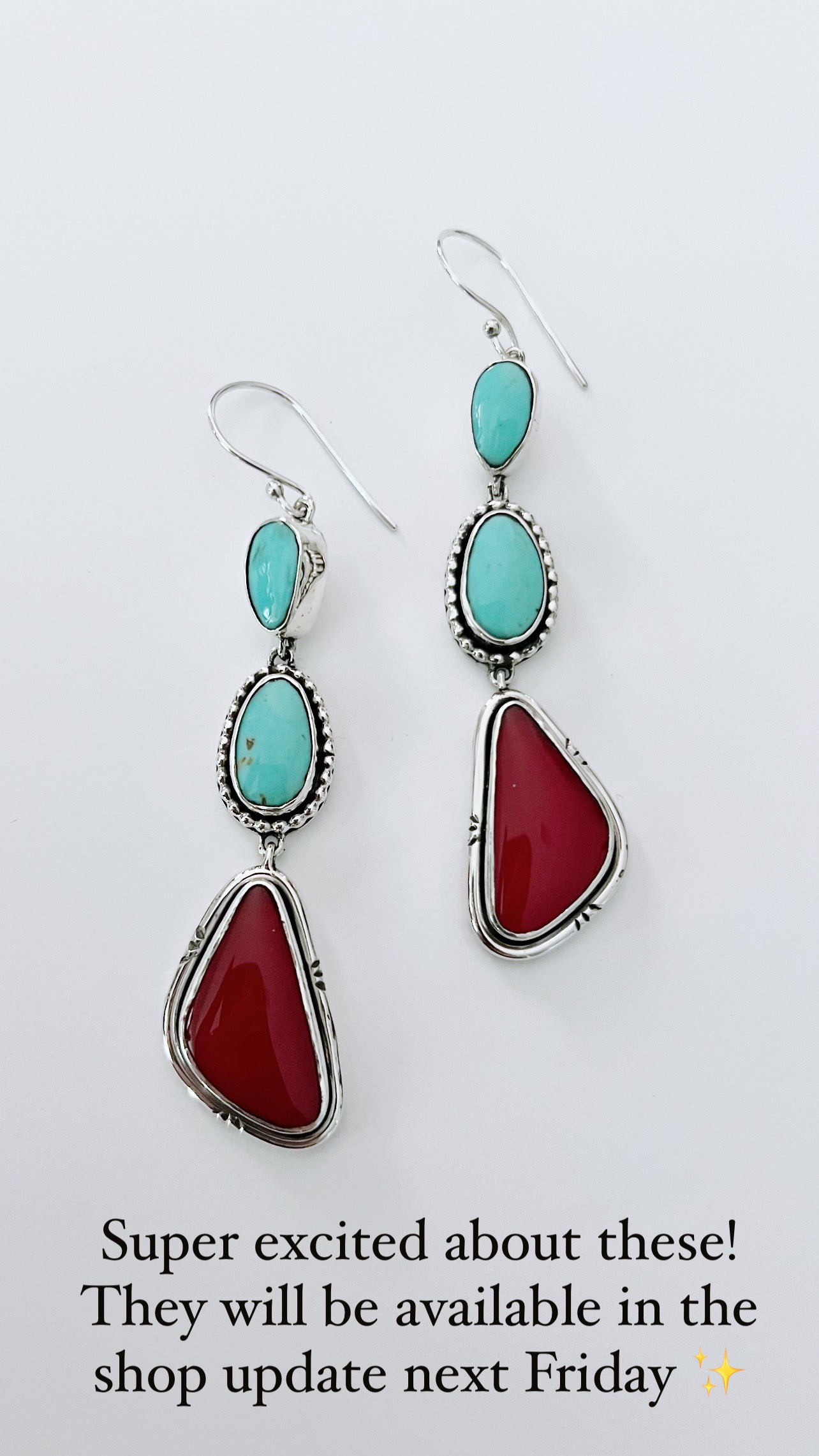 Kingman and Rosita Turquoise Earrings