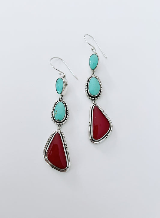 Kingman and Rosita Turquoise Earrings