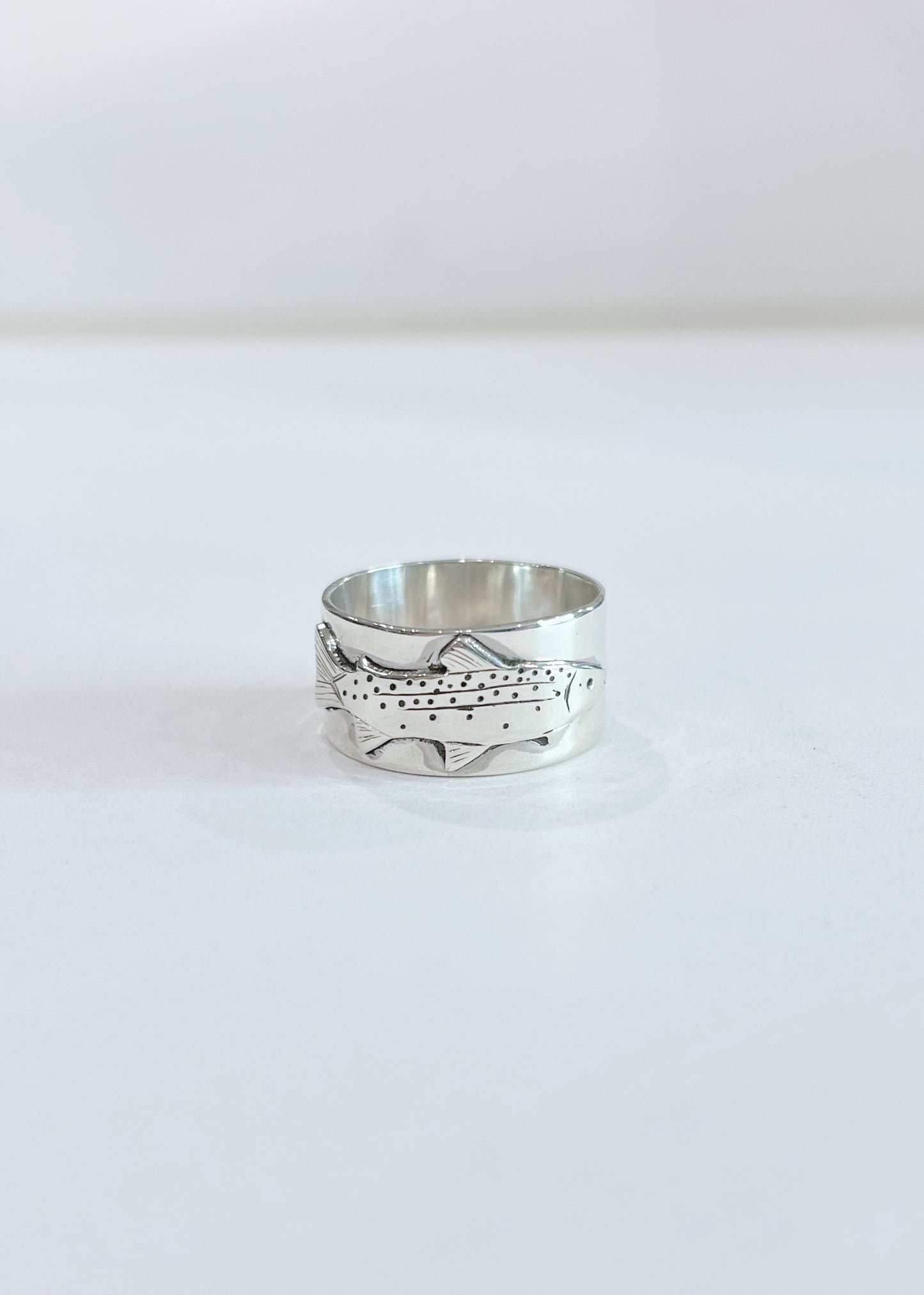 Sterling Silver Trout Ring