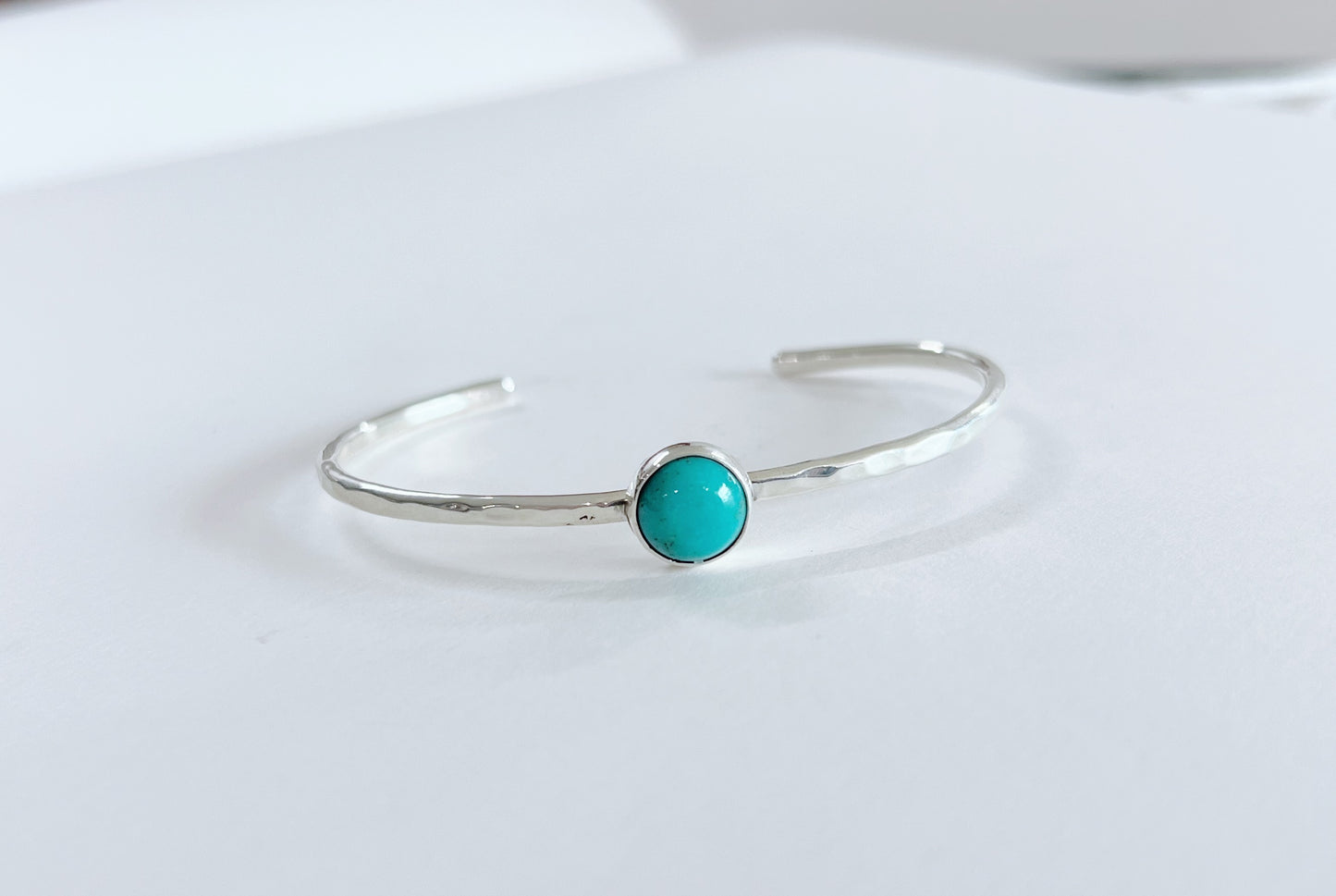 Hammered Turquoise Cuff