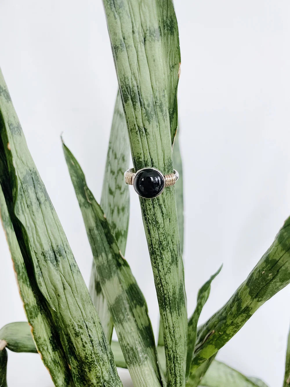 Two Toned Onyx Ring