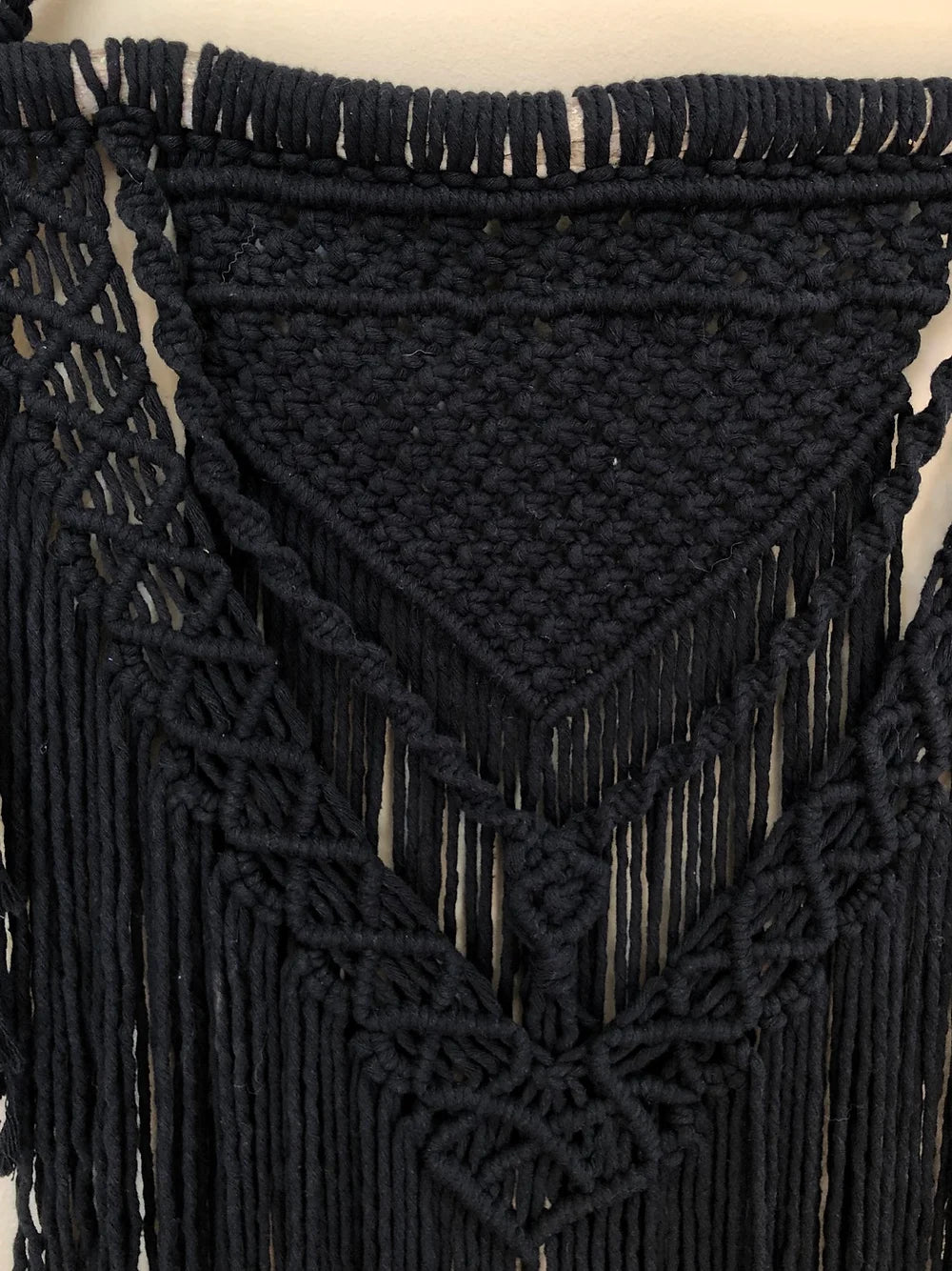 Black Macrame Wall Hanging