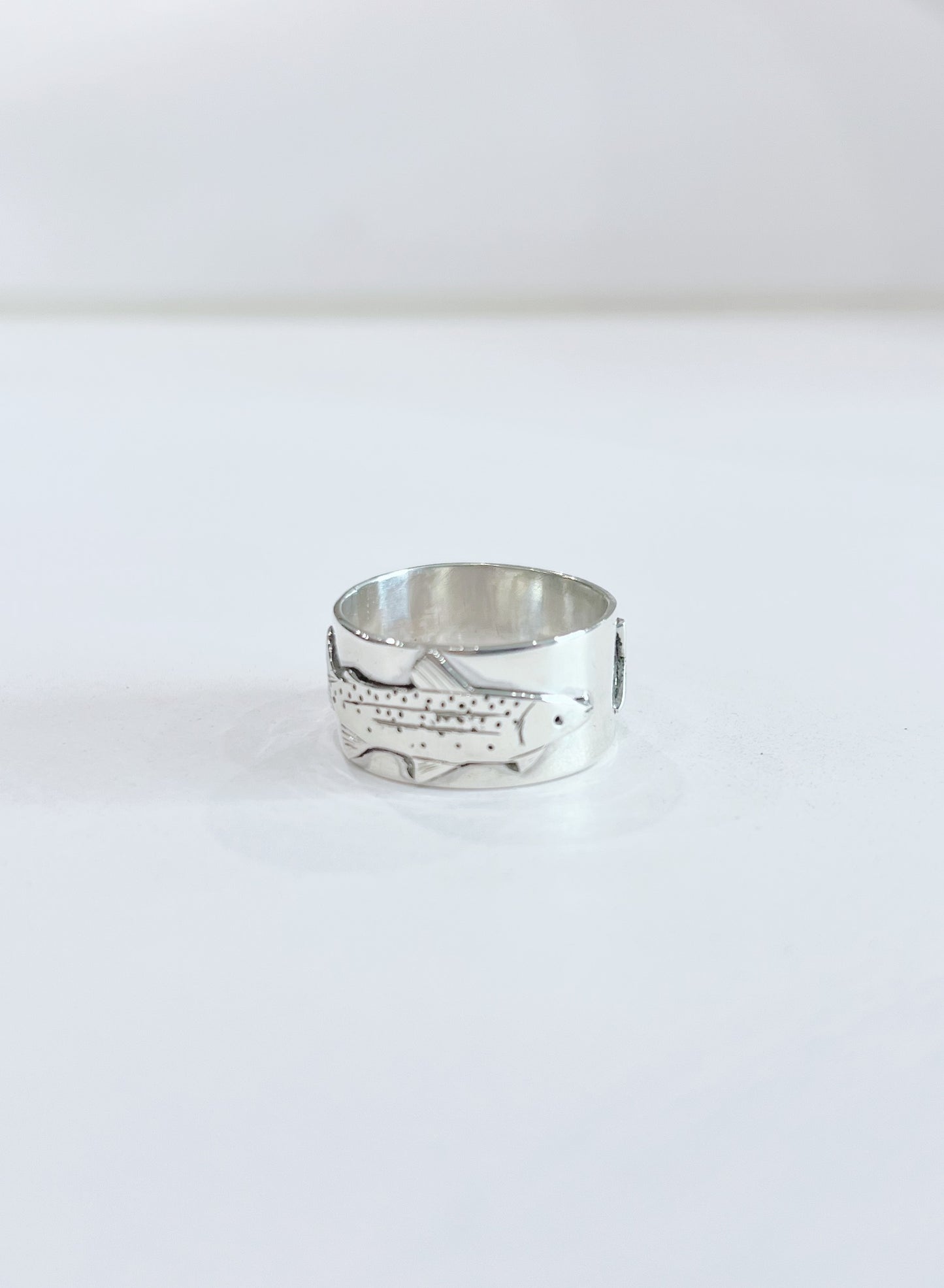 Sterling Silver Trout Ring