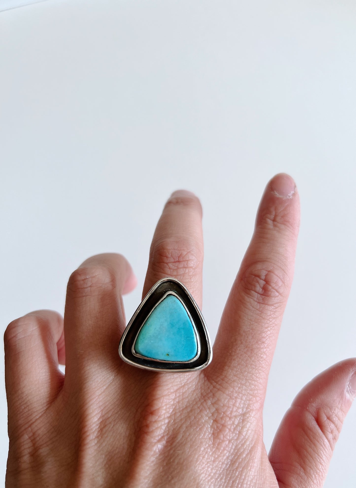 Sky Blue Royston Turquoise Ring