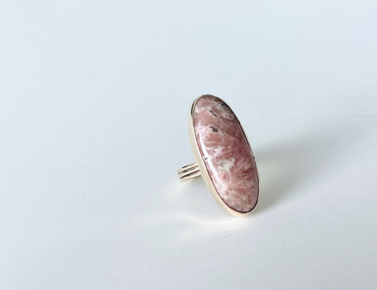 Rhodochrosite Ring