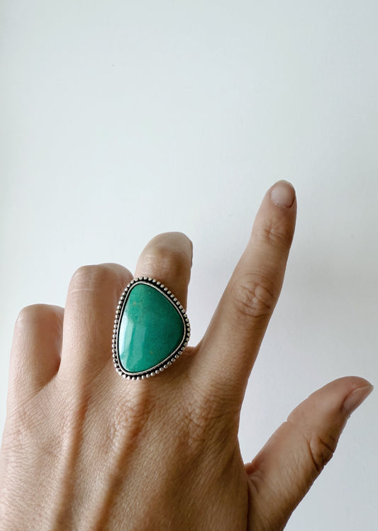 Teal Turquoise Ring