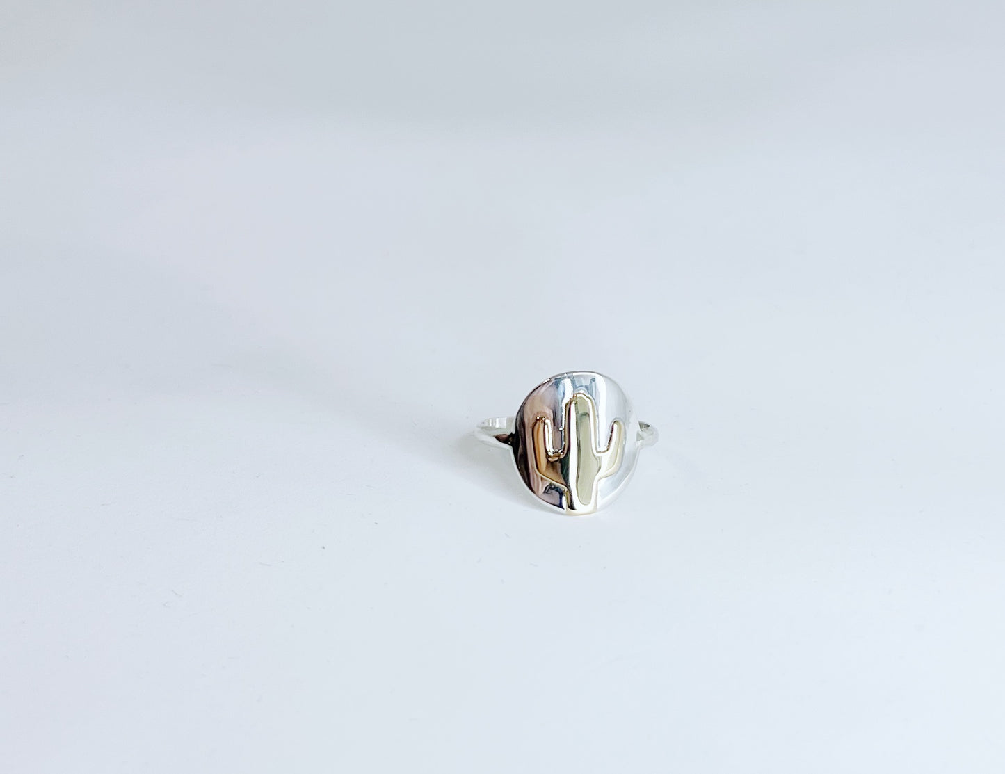 Two Toned Saguaro Ring