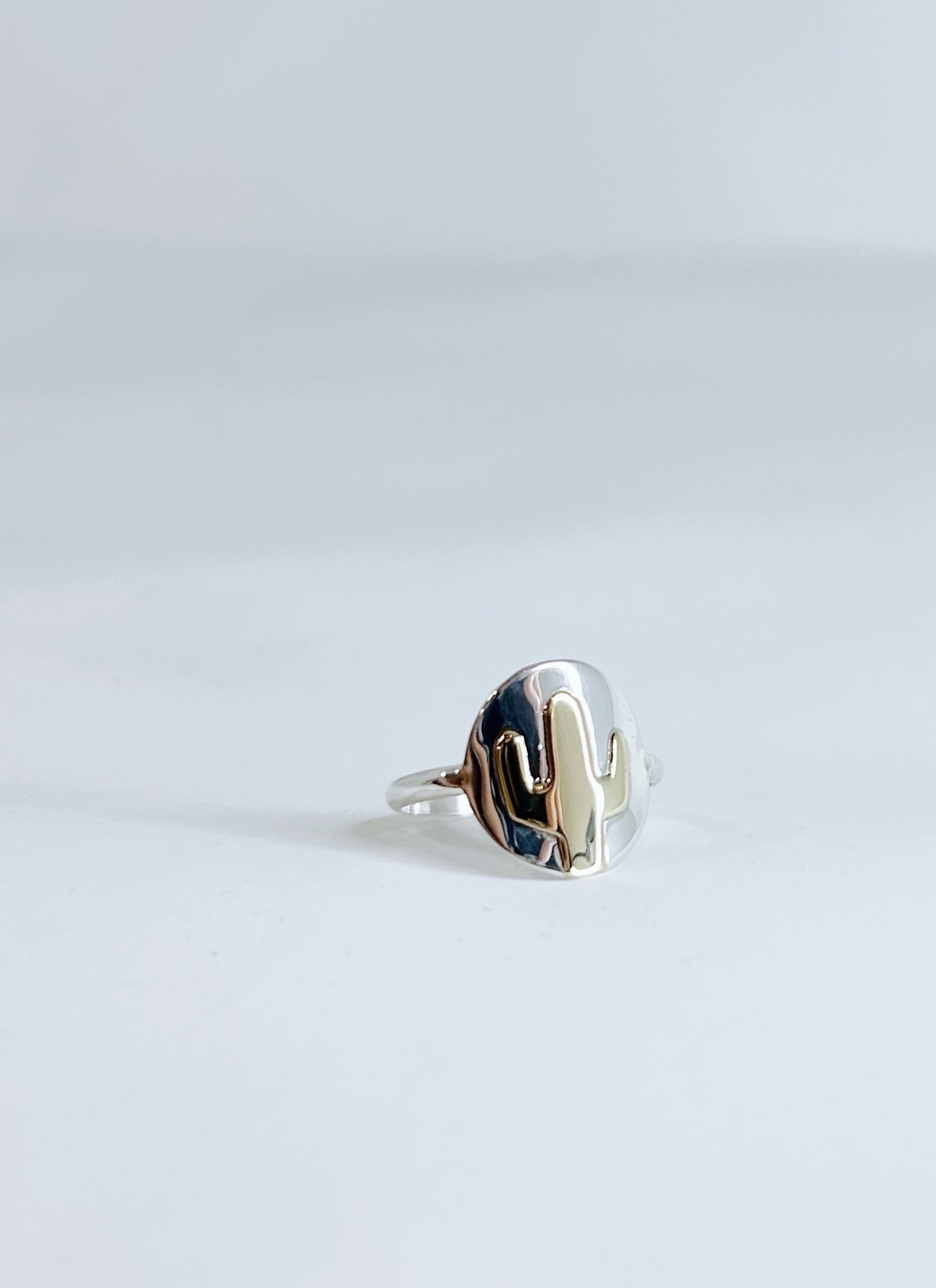 Two Toned Saguaro Ring