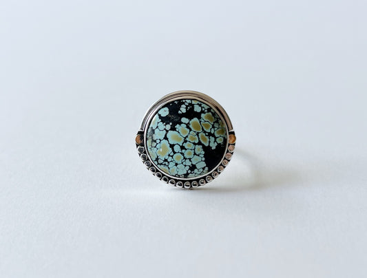 Asymmetrical Turquoise Ring