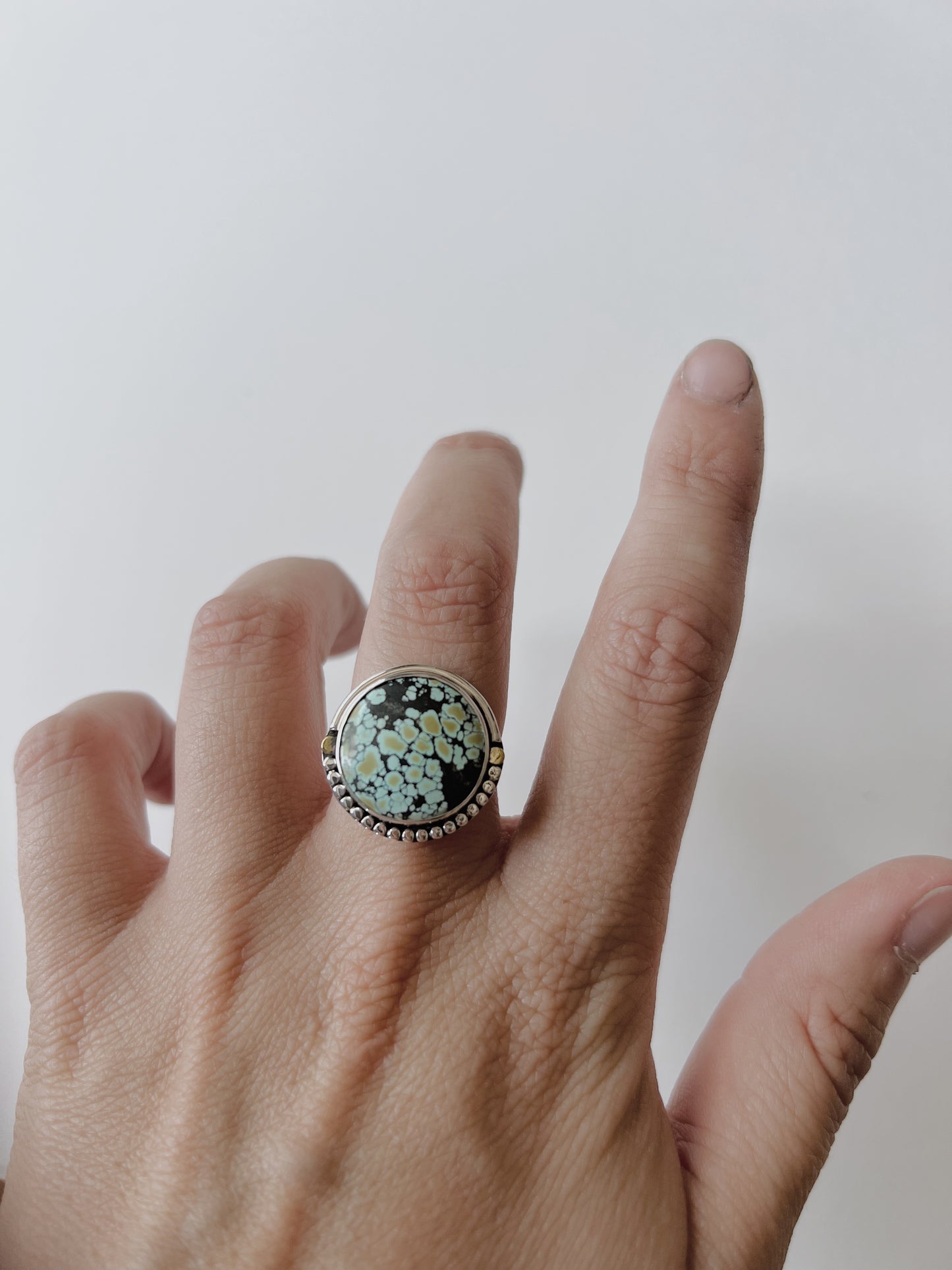 Asymmetrical Turquoise Ring