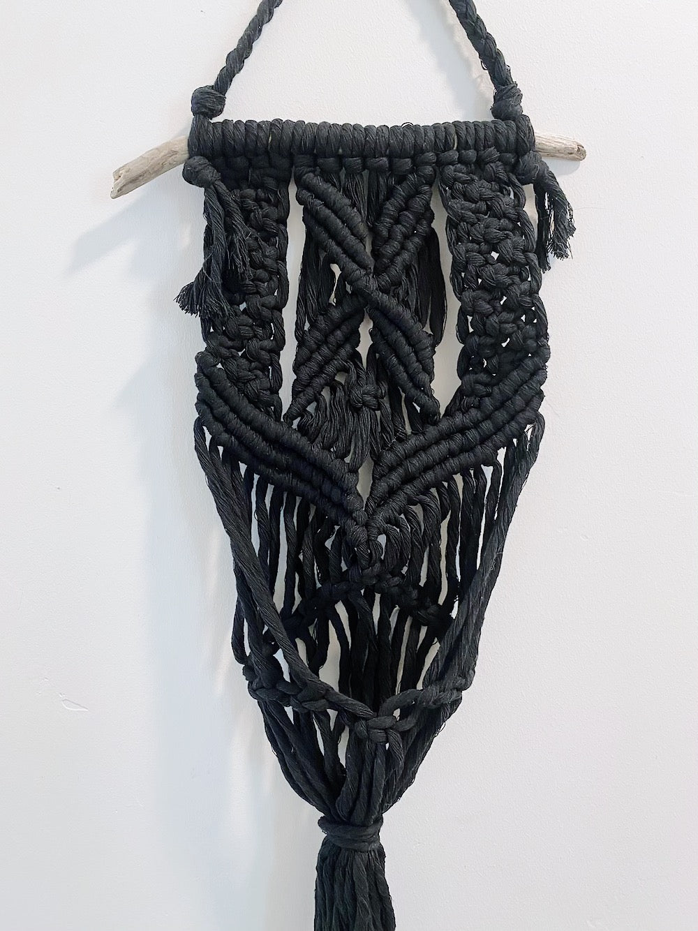 Black Macramé Plant Hanger