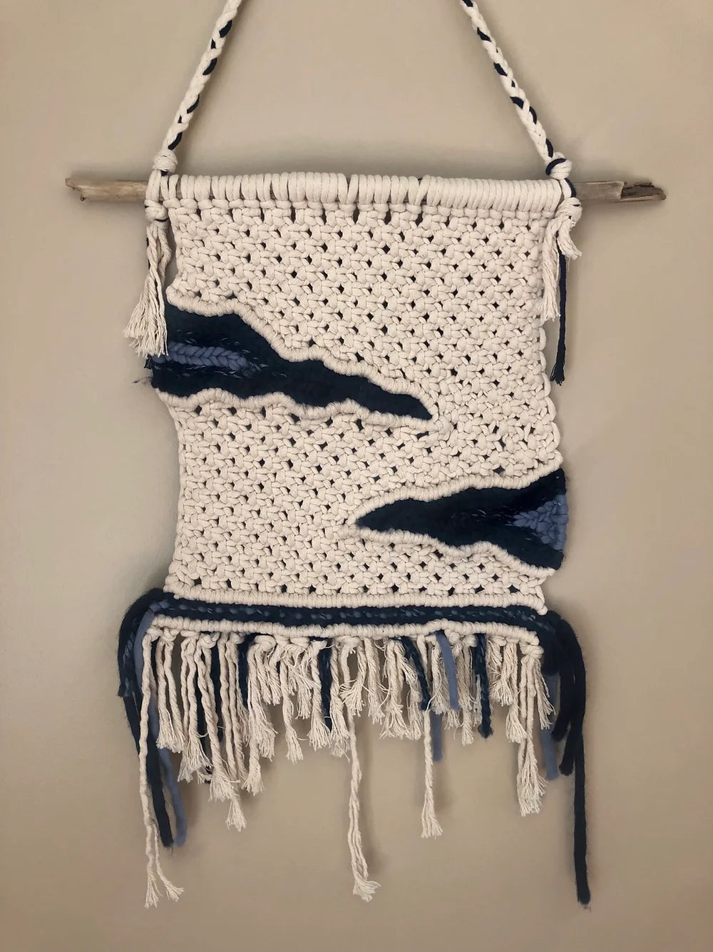 River Inspired Macrame Wall Hanging