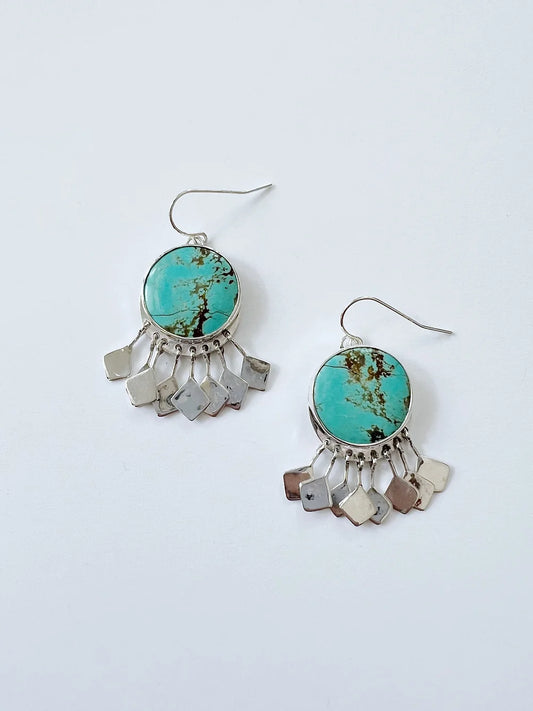 Turquoise Fringe Earrings